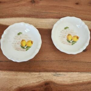 Effetti d' arte set of two small lemon dish tray handmade in Italy